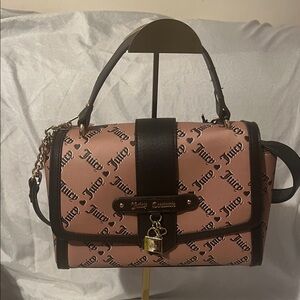 Juicy Couture New With Tags Black and Pecan Satchel